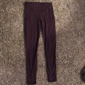 Maroon lululemon leggings